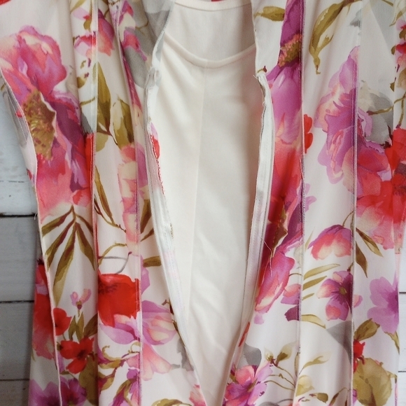 Z Studio Sleeveless, Women's 8P Sheer Slip Lined Floral A Line Spring Dress - Picture 9 of 12